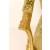 Καναπές τριθέσιος Λουις Κενζ Μασίφ Καρυδιά Χειροποίητος Με Φύλλο Χρυσού-SK14-9067 