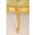 Καναπές τριθέσιος Λουις Κενζ Μασίφ Καρυδιά Χειροποίητος Με Φύλλο Χρυσού-SK14-9067 