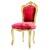 Καρέκλα Μπαρόκ Τραπεζαρίας Μασίφ Καρυδιά Χρυσή- K01-5103-Chair K01-5103 