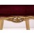 Πολυθρόνα Λουις Κενζ χρυσή με πατίνα & Βελούδο Ύφασμα K16-6308-Armchair K16-6308 