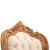 Πολυθρόνα Μπαρόκ λευκή δερματίνη Μασίφ Καρυδιά Χειροποίητη K16-6310-Armchair K16-6310 