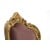 Πολυθρόνα Μπαρόκ Χρυσή με Ροζ βελούδο Μασίφ Καρυδιά Χειροποίητη K17-6321-Armchair K17-6321 