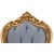 Πολυθρόνα Μπαρόκ Χρυσή με Γκρί βελούδο και Strass Μασίφ Καρυδιά Χειροποίητη K17-6330-Armchair K17-6330 