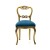 Καρέκλα Λουί Κενζ σκαλιστή χρυσή K16-5099 Gold-CHAIR K16-5099 Gold 
