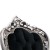 Πολυθρόνα Μπαρόκ με φύλλο ασημιού και μαύρο βελούδο Μασίφ Καρυδιά Χειροποίητη K17-6349-Πολυθρόνα Μπαρόκ K17-6349 