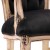 Πολυθρόνα Μπαρόκ με κρεμ πατίνα και μαύρο βελούδο Μασίφ Καρυδιά Χειροποίητη K17-6350-Πολυθρόνα Μπαρόκ K17-6350 