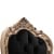 Πολυθρόνα Μπαρόκ με κρεμ πατίνα και μαύρο βελούδο Μασίφ Καρυδιά Χειροποίητη K17-6350-Πολυθρόνα Μπαρόκ K17-6350 