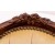 Καρέκλα Λουις Κενζ Σκαλιστή με Μπεζ βελούδο Καπιτονέ λούστρο από μασίφ ξύλο καρυδιάς-Chair K16-5118 