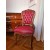 Καρέκλα Λουις Κενζ Σκαλιστή με μπορντό Δερματίνη Καπιτονέ λούστρο από μασίφ ξύλο καρυδιάς-Chair K16-5115 