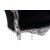 Μπερζέρα Μπαρόκ XL Βελούδο Μαύρο Καπιτονέ με Strass & Φύλλο Ασημιού - K17-6354-Baroque Armchair K17-6354 