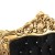 Μπερζέρα Μπαρόκ XXL μαύρο βελούδο Καπιτονέ με Strass & Φύλλο Χρυσού Κ17-6355-Baroque Armchair K17-6355 