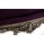 Μπερζέρα Μπαρόκ Θρόνος Μωβ βελούδο Καπιτονέ με Strass & Φύλλο Ασημιού με πατίνα Κ17-6356-Baroque Armchair Κ17-6356 