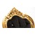 Καρέκλα Μπαρόκ Τραπεζαρίας με Φύλλο Χρυσού και Μαύρο Βελούδο με Strass - Κ16-5123-CHAIR - Κ16-5123 