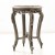 Τραπέζι σκαλιστό με φύλλο ασήμι και μαρμάρο στην επιφάνεια MK-3514-TABLE MK-3514 