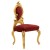 Καρέκλα Ροκοκό κόκκινο Βελούδο με Φύλλο Χρυσού MK-5131-CHAIR MK-5131 