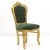 Καρέκλα Λουί Κενζ με πράσινο βελούδο και καπιτονέ πλάτη. MK-5134-CHAIR MK-5134 
