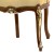 Καρέκλα Λουις Κενζ Σκαλιστή με Μπεζ βελούδο Καπιτονέ λούστρο από μασίφ ξύλο καρυδιάς και φύλλο χρυσού MK-5133-CHAIR MK-5133 