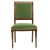 Καρέκλα Τραπεζαρίας Λούις Σεζ με πράσινο ύφασμα αδιάβροχο βελούδο ΜΚ-5136-CHAIR ΜΚ-5136 