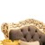 Καναπές τριθέσιος Mπαρόκ απο Μασίφ Καρυδιά Χειροποίητος ΜΚ-8207-SOFA MK-8207 
