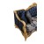 Κλασικό Σαλόνι σετ σκαλιστό με φύλλο ασημιού και ανάγλυφο ύφασμα 5 τεμ. σε μπλέ σκούρο MK-9094-ΚΛΑΣΙΚΟ ΣΑΛΟΝΙ ΣΕΤ ΜΚ-9094 