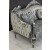 Σαλόνι σετ Λουί Σέζ με ασημί ανάγλυφο ύφασμα 5 τεμ. MK-9096-ΜΚ-9096 