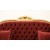 Καναπές διθέσιος Λούις Σεζ με φύλλο χρυσού και μπορντό βελούδο υψηλής ποιότητας ΜΚ-8318-SOFA MK-8318 