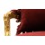 Καναπές τριθέσιος Λούις Σεζ με φύλλο χρυσού και μπορντό βελούδο υψηλής ποιότητας ΜΚ-8319-SOFA ΜΚ-8319 