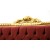 Καναπές τριθέσιος Λούις Σεζ με φύλλο χρυσού και μπορντό βελούδο υψηλής ποιότητας ΜΚ-8319-SOFA ΜΚ-8319 