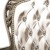 Πολυθρόνα Μπαρόκ Μασίφ Καρυδιά με φύλλο ασημιού Χειροποίητη MK-6395-ARMCHAIR MK-6395 