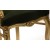 Πολυθρόνα Μπαρόκ με φύλλο Χρυσού και πράσινο σκούρο ύφασμα πλενόμενο ΜΚ-6396-ARMCHAIR ΜΚ-6396 