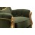 Μπερζέρα Μπαρόκ Με Φύλλο Χρυσού & Βελούδο σε χρώμα σκούρο πράσινο ΜΚ-6397-ARMCHAIR ΜΚ-6397 