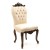 Καρέκλα Τραπεζαρίας Σκαλιστή Λευκό Βελούδο Καπιτονέ ΜΚ-5143-ΜΚ-5143 