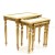 Τραπέζι Λουι Σεζ Χρυσό σκαλιστό με καθρέφτη στην επιφάνεια MK-3506-TABLE MK-3506 