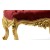 Λουί Κένζ σκαμπό με φύλλο χρυσού από μπορντώ βελούδο υψηλής ποιότητας ΜΚ-8328-stool ΜΚ-8328 