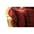 Καναπές διθέσιος Λούις Σεζ σκαλιστός με φύλλο χρυσού και μπορντό βελούδο υψηλής ποιότητας ΜΚ-8324-SOFA ΜΚ-8324 