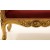 Ανάκλιντρο χρυσό Λουί Κένζ με μπορντώ βελούδο ,Σκαλιστό από μασίφ ξύλο καρυδιάς ΜΚ-8329-DAYBED ΜΚ-8329 