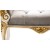 Ανάκλιντρο Μπαρόκ Σκαλιστό με φύλλο χρυσού και λάκα με γκρί ύφασμα απο βελούδο ΜΚ-8333-DAYBED ΜΚ-8333 