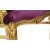 Πολυθρόνα Μπαρόκ με φύλλο χρυσού και μώβ Βελούδο υψηλής ποιότητας με χρυσούς καπαράδες ΜΚ-6404-armchair ΜΚ-6404 