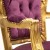Πολυθρόνα Μπαρόκ με φύλλο χρυσού και μώβ Βελούδο υψηλής ποιότητας με χρυσούς καπαράδες ΜΚ-6404-armchair ΜΚ-6404 