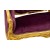 Καναπές Διθέσιος Λουί Κένζ Χειροποίητος σε φυσικό μασίφ ξύλο καρυδιάς με φύλλο χρυσού και μώβ ύφασμα βελούδο-αδιάβροχο ΜΚ-8334-ARMCHAIR ΜΚ-8334 