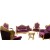 Σέτ σαλονιού baroque με μώβ ύφασμα απο βελούδο υψηλής ποιότητας ΜΚ-9105-Salon set ΜΚ-9105 
