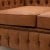 Καναπές τριθέσιος καπιτονέ με δερματίνη camel MK-8342-sofa MK-8342 