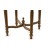 Τραπεζάκι σαλονιού Λουί Σέζ απο μασίφ ξύλο καρυδιά με τζάμι στην επιφάνεια του ΜΚ-3510-TABLE ΜΚ-3510 