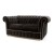 Καναπές 2θέσιος καπιτονέ με φύλλο ασημιού και μαύρο βελούδο ΜΚ-8349-sofa ΜΚ-8349 