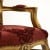Πολυθρόνα Μπαρόκ με φύλλο χρυσού και ανάγλυφο ύφασμα μπορντό ΜΚ-6431-ARMCHAIR ΜΚ-6431 