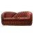 Καναπες Αρτ Ντεκό Τριθέσιος με στράς και βελούδο ύφασμα σε κεραμιδί χρώμα ΜΚ-8565-sofa ΜΚ-8565 