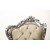 Μπερζέρα Μπαρόκ Με Φύλλο Ασημιού & με αδιάβροχο και αλέκιαστο ύφασμα υψηλής ποιότητας σε χρώμα οff-white με ασημένιους καπαράδες MK-6434-ARMCHAIR MK-6434 
