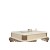 Σαλόνι σετ Μπαρόκ απο φύλλο χρυσού - ασημιού με πατιίνα λευκή και ανάγλυφο ύφασμα μπέζ ΜΚ-9122-salon set ΜΚ-9122 