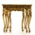 Τραπέζι Λουις Κενζ Χρυσό σκαλιστό με καθρέφτη στην επιφάνεια ΜΚ-3503-TABLE MK-3503 