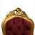 Ανάκλιντρο καπιτονέ Λουί κένζ με μπορντό ύφασμα υψηλής ποιότητας και φύλλο χρυσού ΜΚ-8572-Daybed ΜΚ-8572 